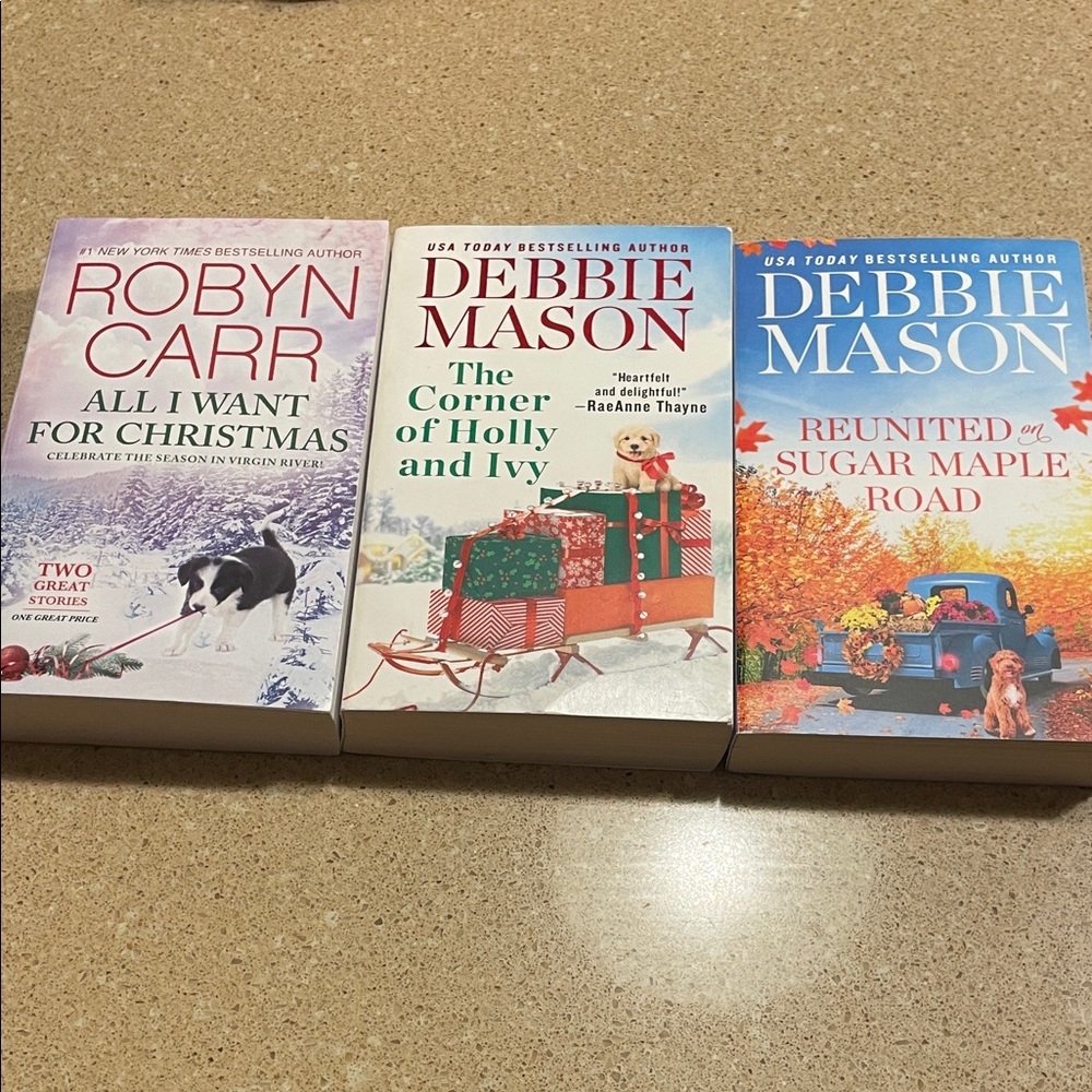 Set of Three Holiday Romance Novels